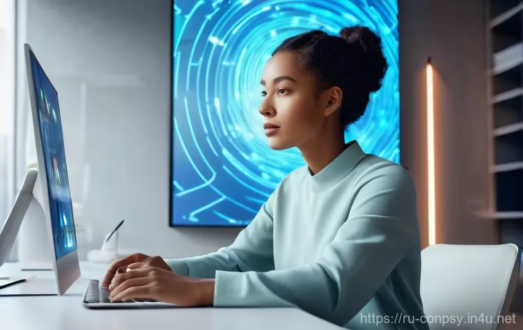 소비자 행동을 예측하는 감정 분석 모델 - **Prompt:** A dynamic, bright image featuring a diverse young adult (wearing fashionable, modern cas...