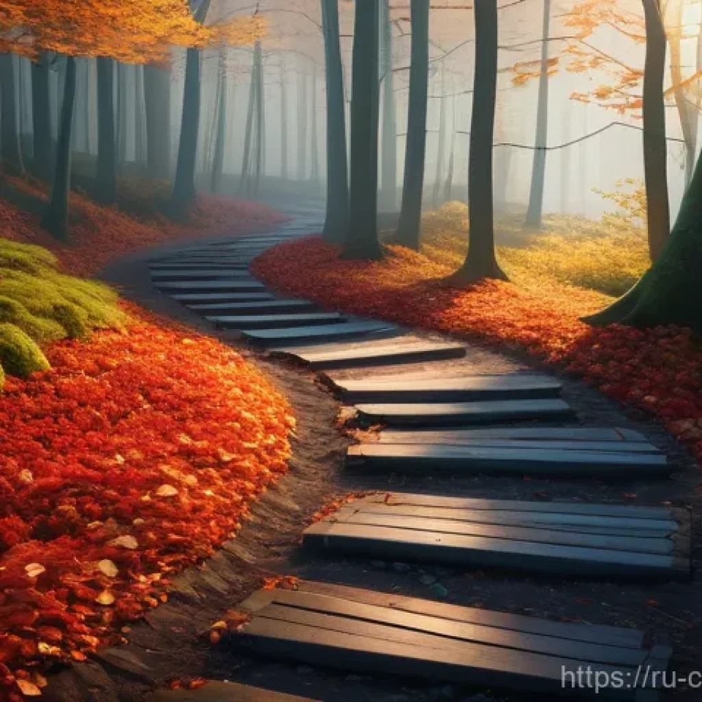 소비자 감정 변화와 소비 패턴 변화 - **Prompt 1: Serene Autumn Forest Path**
A breathtaking, cinematic wide shot of a winding dirt pa...