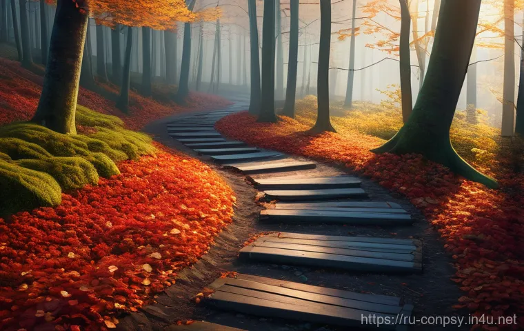 소비자 감정 변화와 소비 패턴 변화 - **Prompt 1: Serene Autumn Forest Path**
A breathtaking, cinematic wide shot of a winding dirt pa...