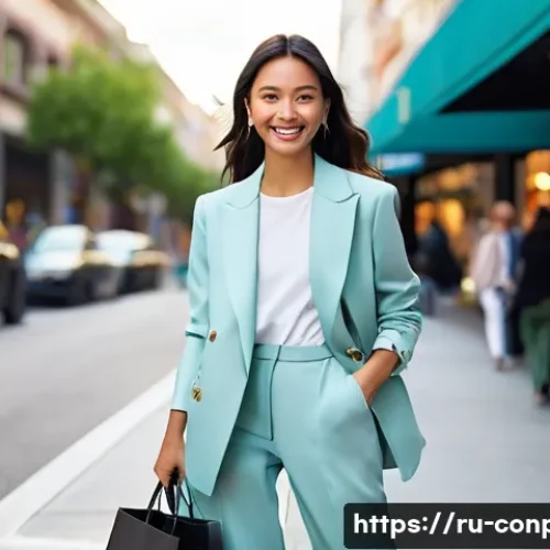 Home 22 소비자 감정과 시간의 관계 - **Prompt:** A young woman, dressed in chic, contemporary streetwear (such as a stylish oversized bla...